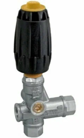 Регулятор давления Mecline VRT3 (160бар, 40л/мин, 3/8&quot;г-3/8&quot;г, By-pass 2х3/8&quot;г, никель, AISI 316, Ceramic ball)