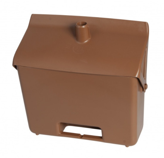 Совок FBK (с крышкой, без ручки, коричневый)