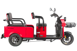Трицикл электрический Wanshida LC-F200 (60V, 1000W, красный)