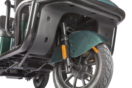 Трицикл электрический Wanshida NIPLA 500 (60V, 1000W, черно-зеленый)