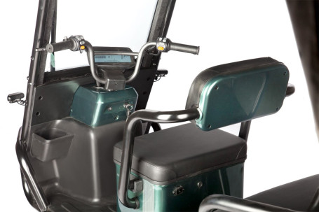 Трицикл электрический Wanshida NIPLA 500 (60V, 1000W, черно-серый)