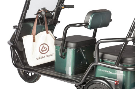 Трицикл электрический Wanshida NIPLA 500 (60V, 1000W, черно-серый)