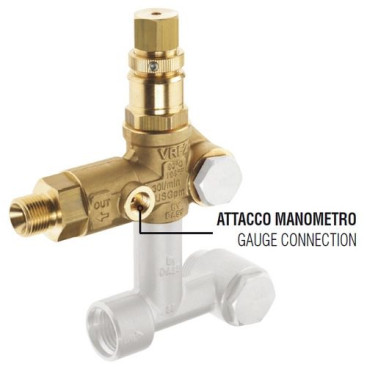 Регулятор давления Mecline VRF2 (310бар, 30л/мин, 3/8&quot;ш-3/8&quot;г, By-pass 1/8&quot;г)