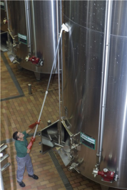 Ручка телескопическая Vikan (d32мм, красный)