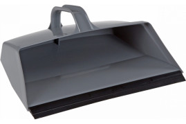 Совок TTS (31см, с ручкой, серый)