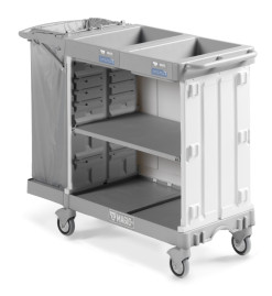 Тележка TTS Magic Hotel 880B (открытая, полки, держ. мешка 120л)