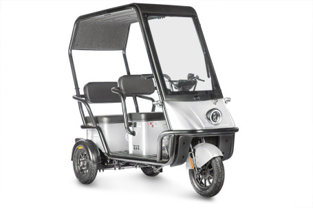 Трицикл электрический Wanshida NIPLA 500 (60V, 1000W, черно-белый)