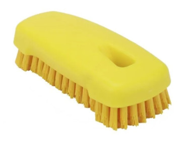 Щетка ногтевая FBK (125х55мм, жесткая, желтый)
