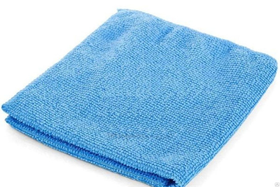 Микрофибра с ворсом TORNADO (син, 40x40см)