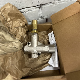 Регулятор давления Mecline VHP51 (500бар, 100л/мин, 1/2"г-1/2"г, By-pass 1/2"г, никел.лат)