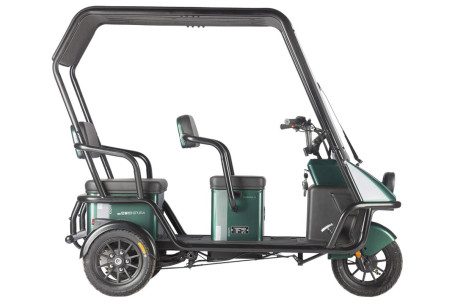 Трицикл электрический Wanshida NIPLA 500 60V 1000Вт (черно-красный)