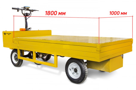 Тележка электрическая RuTrike ПЛИТА ЛИФТЕР 1800 (платформа, гидроподъемник)