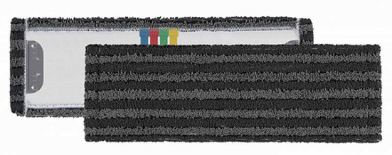 Моп с держателями TTS SOFT Striat (40х13см, микрофибра, серый/черный)