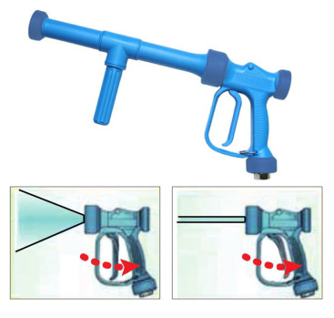 Пистолет пищевой с удлинителем PA RB65 (1/2"г-рег.форс, 24бар, 60л/мин, синий)