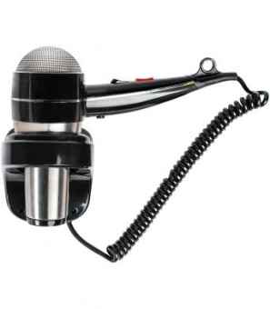 Фен настенный Nofer 02058.S (1800Вт, антивандальный, черный/матовый)