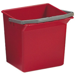 Ведро TTS (6л, полипропилен, ручка, красный)