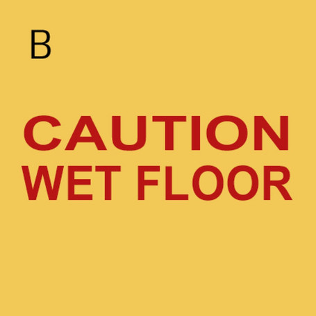 Указатель TTS &quot;Осторожно мокрый пол&quot; (полипроп, 2хсторонний, итал и англ)