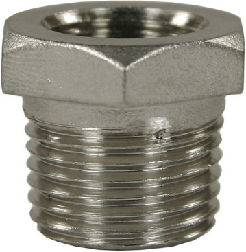 Переходник 1/4"г-3/8"ш (500бар, нерж) R+M