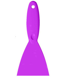 Скребок ручной Haug Bursten (110мм, широкий, фиолетовый)