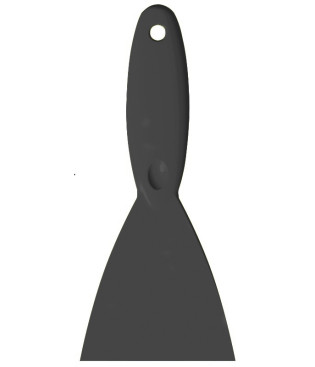 Скребок ручной Haug Bursten (110мм, широкий, черный)