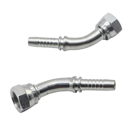 Фитинг высокого давления BSP (DN08, 3/8г, 45гр, оцинк) Robin