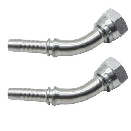 Фитинг высокого давления BSP (DN10, 3/8г, 45гр, оцинк) Robin