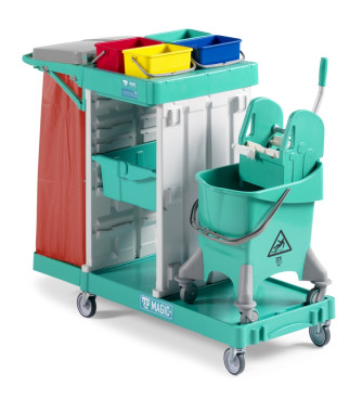 Тележка TTS Magic Line 380B (30л, 4х4л, отжим TEC, держ. мешка 120л)