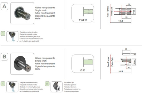 Мембранный насос Comet BP110 (20 бар, 110 л/мин, ВОМ 1&quot;3/8)