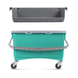 Ведро TTS JIM для мытья окон/нанесения воска (28л, зеленый)