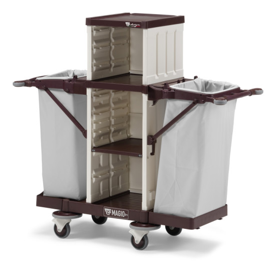 Тележка TTS MagicArt 07 (2 отделения, без дверей, 2 держ. мешка, бежевый)