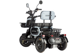 Трицикл электрический Wanshida UN MOTO 60V 650Вт (черно-красный)
