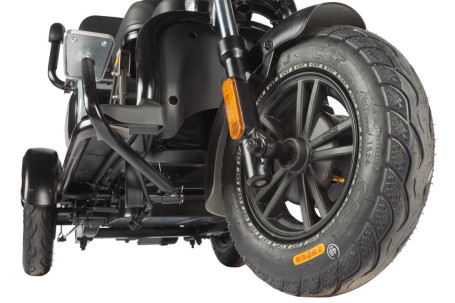 Трицикл электрический Wanshida UN MOTO 60V 650Вт (черно-красный)