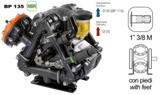 Мембранный насос Comet BP115 (20 бар, 110 л/мин, ВОМ 1&quot;3/8)
