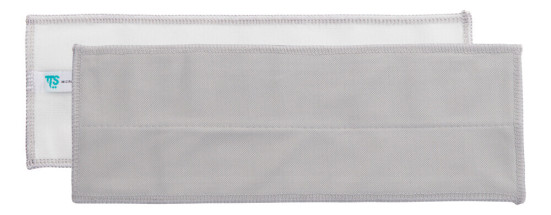 Моп на липучке TTS CLEAN-GLASS (32х10.5см, микрофибра, серый)