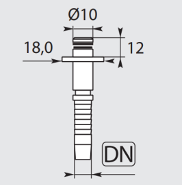 Фитинг высокого давления DKF-W (DN06, Karcher d10, оцинк) R+M
