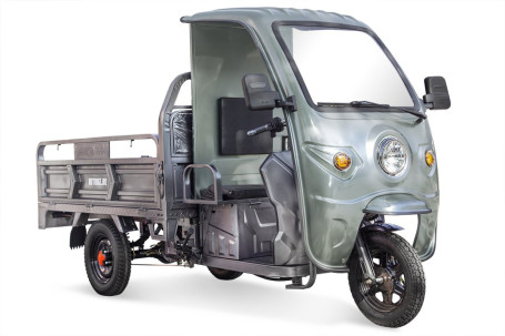 Трицикл электрический Rutrike D4 КАБИНА 1800 (60V, 1200W, зеленый) (025588-3122)